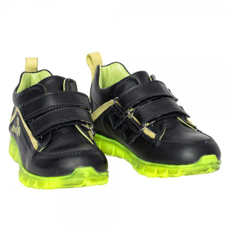 Incaltaminte sport - Pantofi piele sport Salvatore Negru