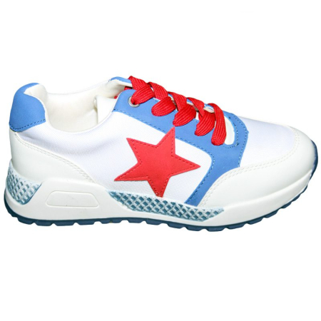 Incaltaminte sport - Pantofi sport copii alb/rosu