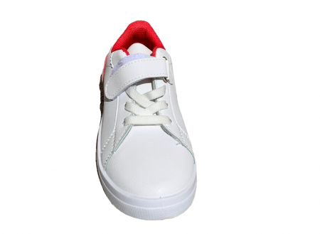 Pantofi sport copii, culoare alb, cu șireturi elastice fixe [2]