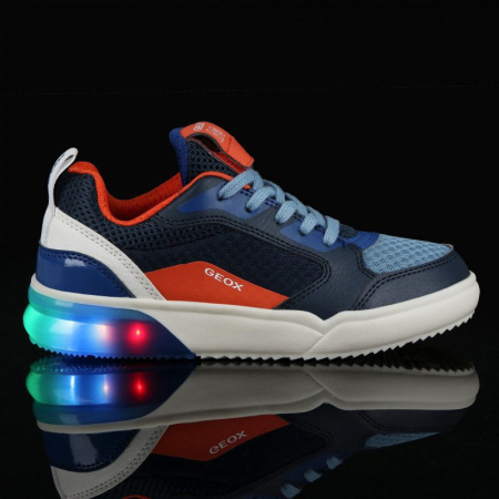 Pantofi Sport Copii Geox GrayJay cu Leduri Intermitente [5]