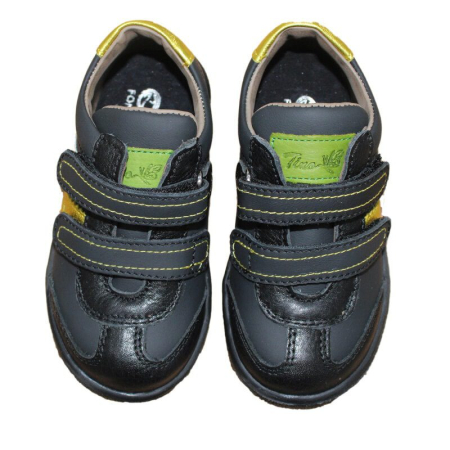Pantofi Sport copii negri din piele naturala [2]