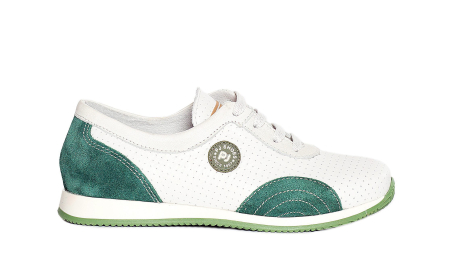 Incaltaminte sport - Pantofi sport din piele Oskar alb verde