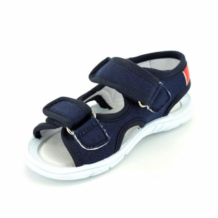 Sandale copii cu reglaj pe picior jeans/bleumarin [2]