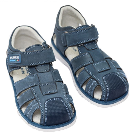Sandale copii din piele naturala jeans [1]