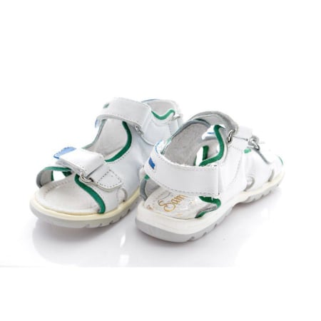 Sandale copii piele alb blu [1]