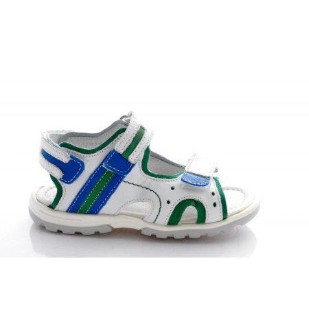 Sandale copii piele alb blu [2]