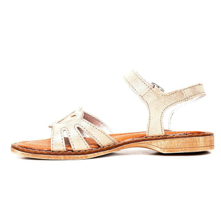 Sandale din piele pentru fete Core auriu PJ Shoes [1]