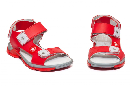 Sandale piele baieti Roy Rosu Pj Shoes [1]