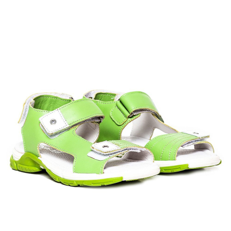 Sandale piele baieti Roy Verde Pj Shoes