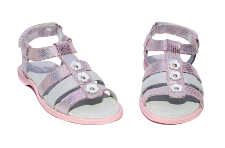 Sandale piele fete Gladiator Roz PJ Shoes