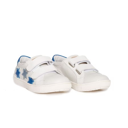 Tenisi copii fete piele Skate Alb Blu [1]