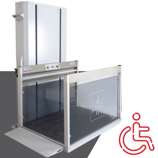 Lift hidraulic pentru persoane cu dizabilități, h 150cm, cu 1 rampă si 1 ușă, compatibil scaun cu rotile | MK-TRS-901-HYD-150-1R1D, cu mecanism de antrenare laterală [4]