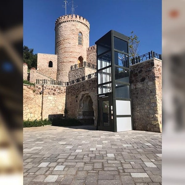 Lift tip ascensor P+1 / 2 opriri, interior / exterior, pentru persoane cu dizabilitati | TRS-901-D-SCR-300, actionare cu surub melcat [4]