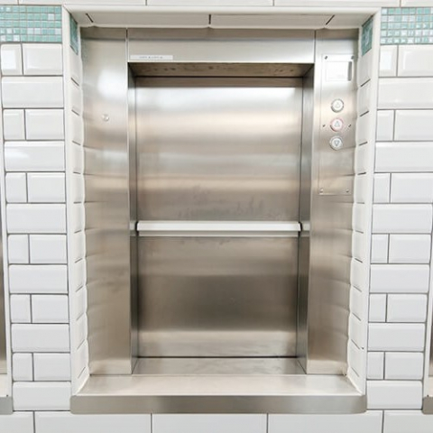 Lifturi / ascensoare de bucatarie tip Montcharge - 2 statii, 300cm, Lift / ascensor alimente bucatarie tip Montcharge, pentru restaurante, spitale, cantine | YMK80-2