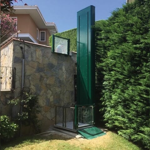 Lift hidraulic pentru persoane cu dizabilități, h 300cm, cu 2 uși, compatibil scaun cu rotile | MK-TRS-901-HYD-300-2D​, cu mecanism de antrenare laterală