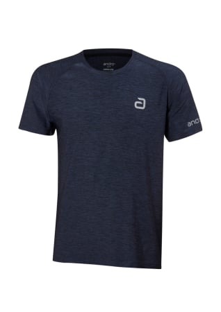 Imbracaminte - ANDRO T-SHIRT MELANGE ALPHA DARK BLUE