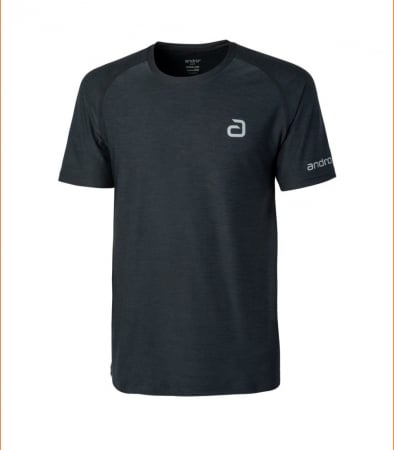 Imbracaminte - ANDRO T-SHIRT MELANGE ALPHA BLACK