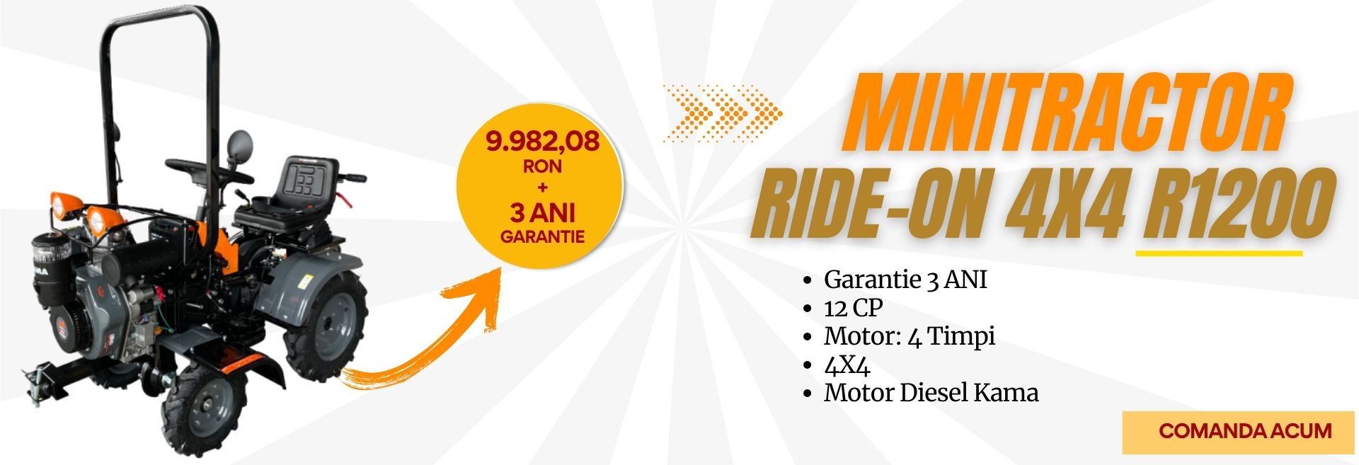 Minitractor Ride-On 4x4 R1200