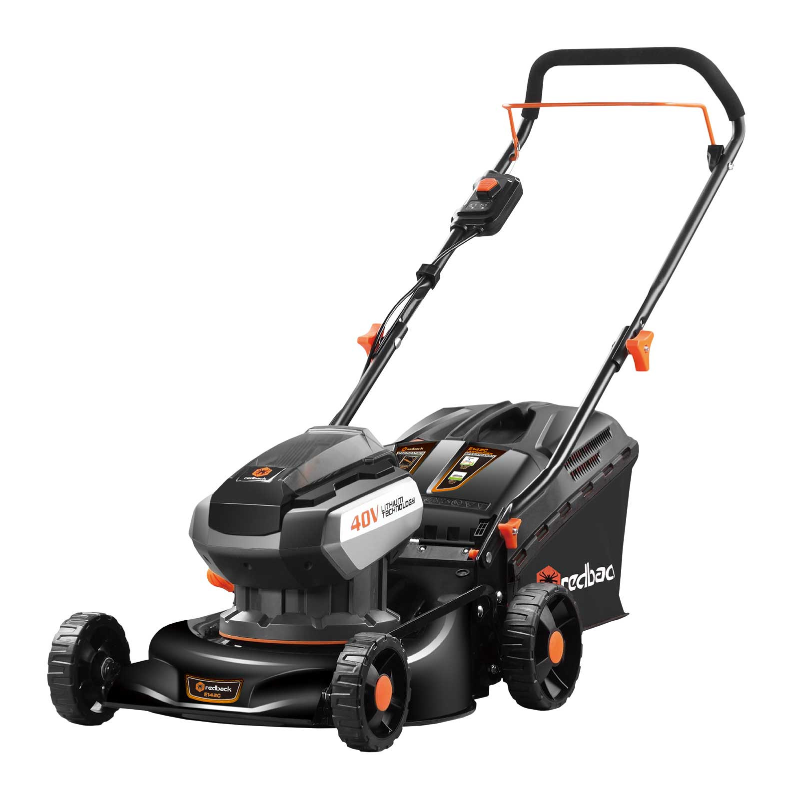 Redback E142C Masina de tuns gazon acumulatori 40V, 420mm, 40L, reglaj central, solo [1]