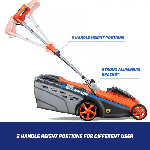 Redback E137C Masina de tuns gazon acumulatori 40V, 370mm, 40L, reglaj central, solo [7]