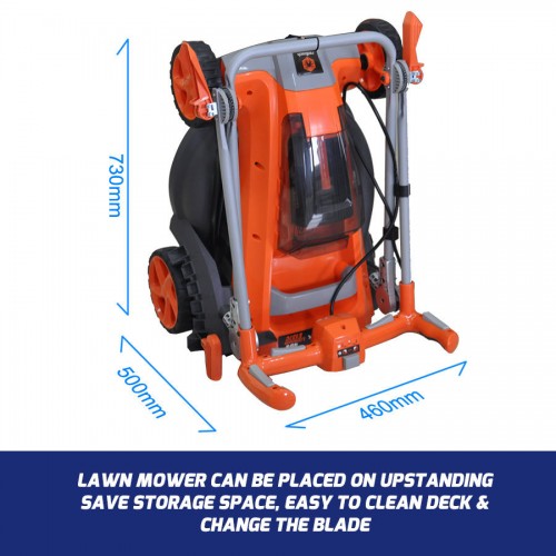 Redback E137C Masina de tuns gazon acumulatori 40V, 370mm, 40L, reglaj central, solo [1]