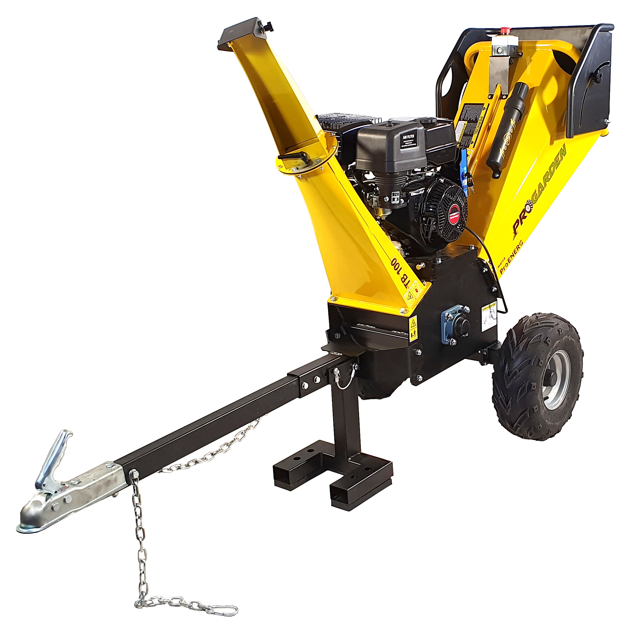 ProGARDEN TB100E Tocator resturi vegetale, 12CP, benzina, 6mc/h, 65-100mm, pornire electrica [2]