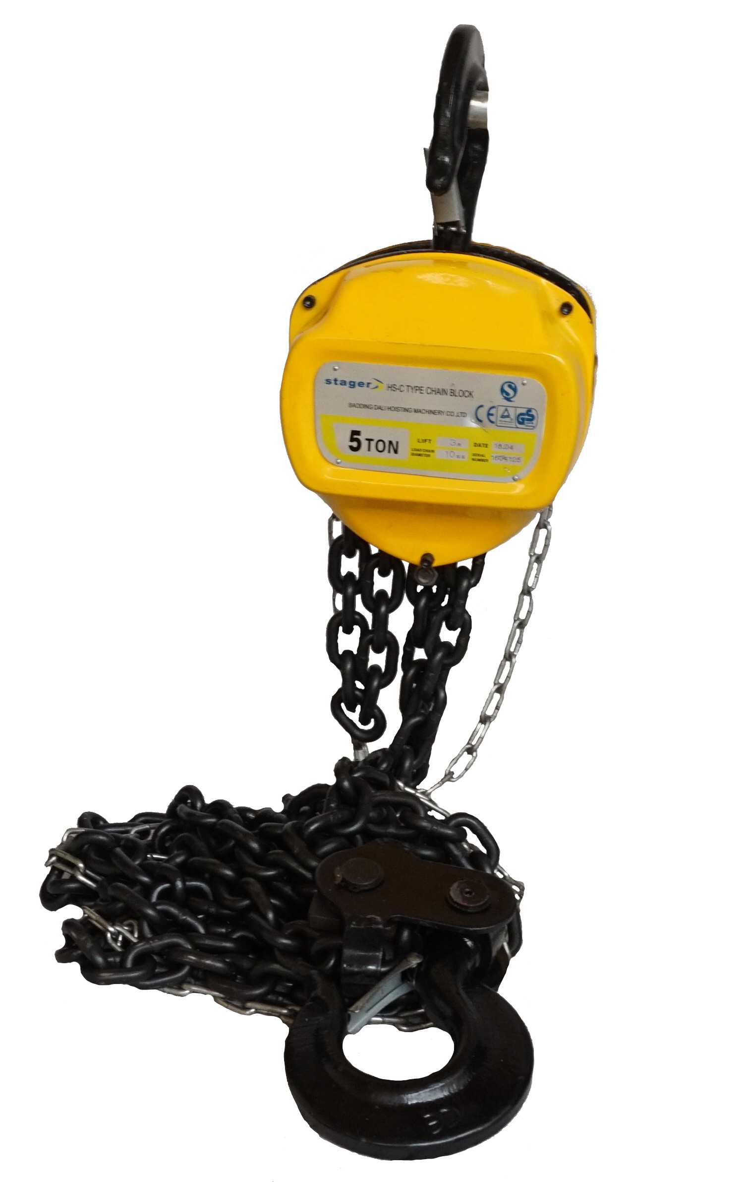 Electropalane, macarale electrice - Stager HSC-5T palan manual 5T/3m, lant 10mm