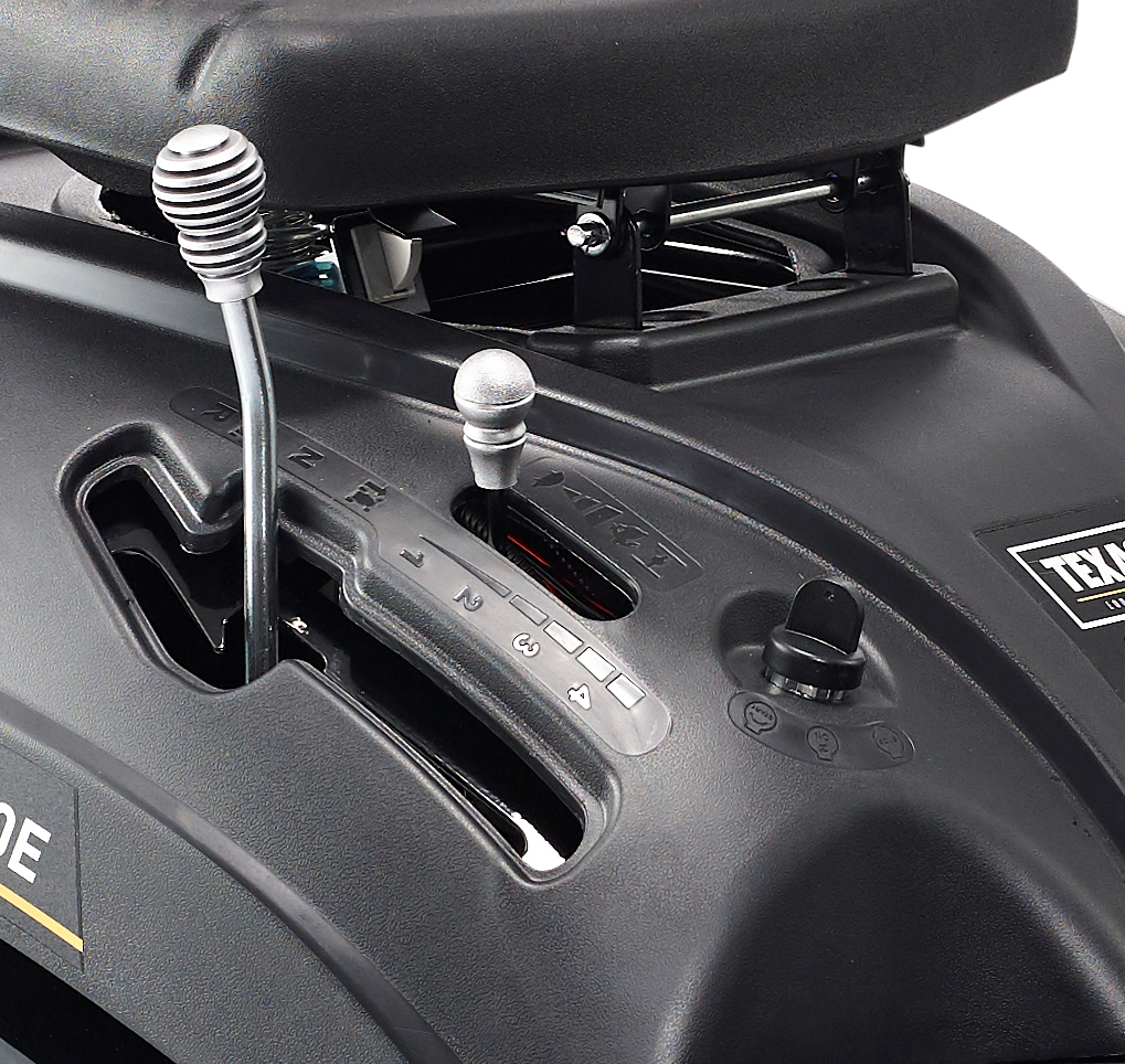 Texas Rider 6110E tractoras pentru tuns gazonul 2 in 1, 6.4CP, benzina, latime de taiere 610mm, inaltime taiere 35-75mm, sac colector 150l, pornire electrica [2]