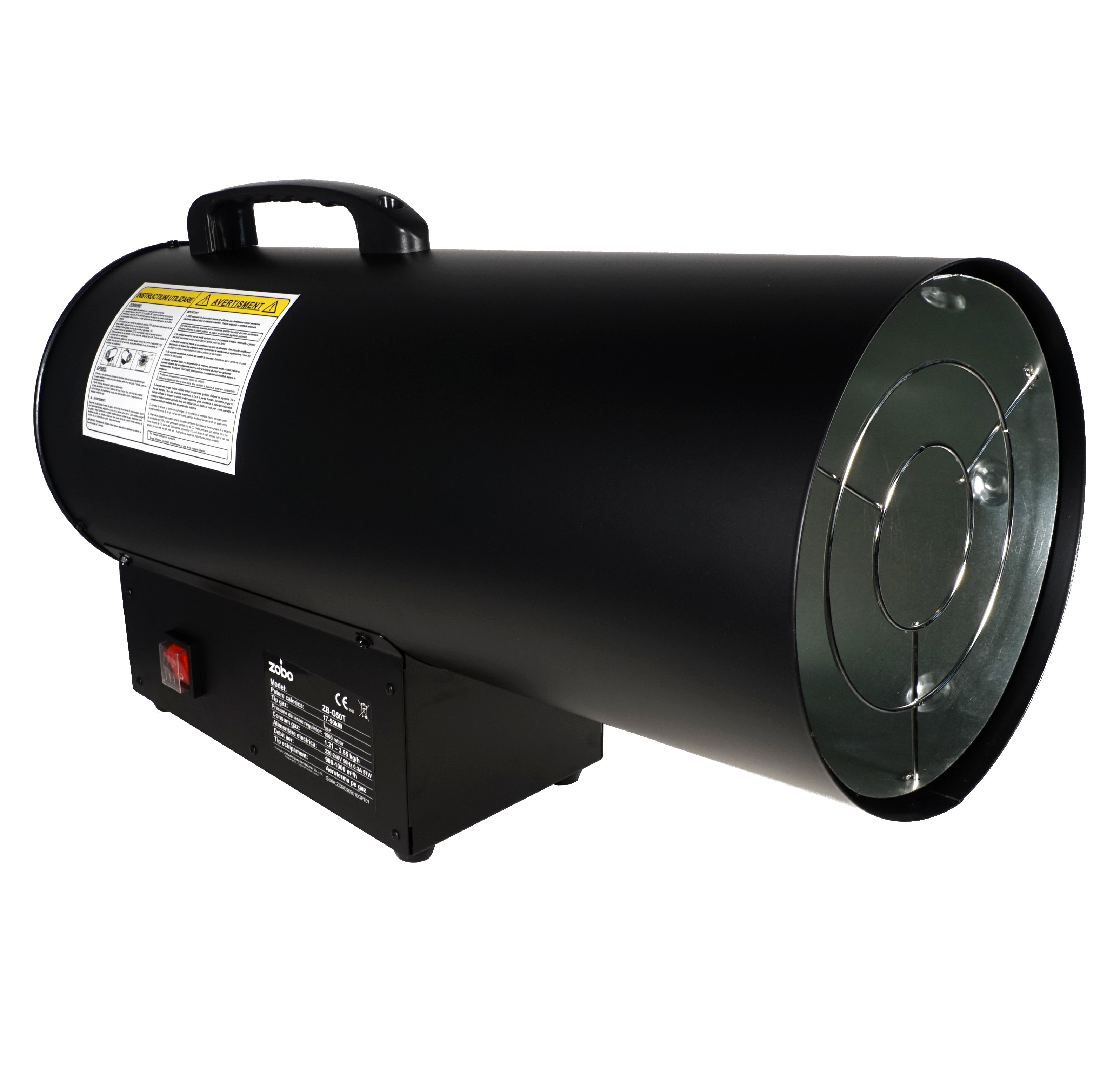 Aeroterme gaz - Zobo ZB-G50T aeroterma gaz 17-50kW, 230V, 1000mc