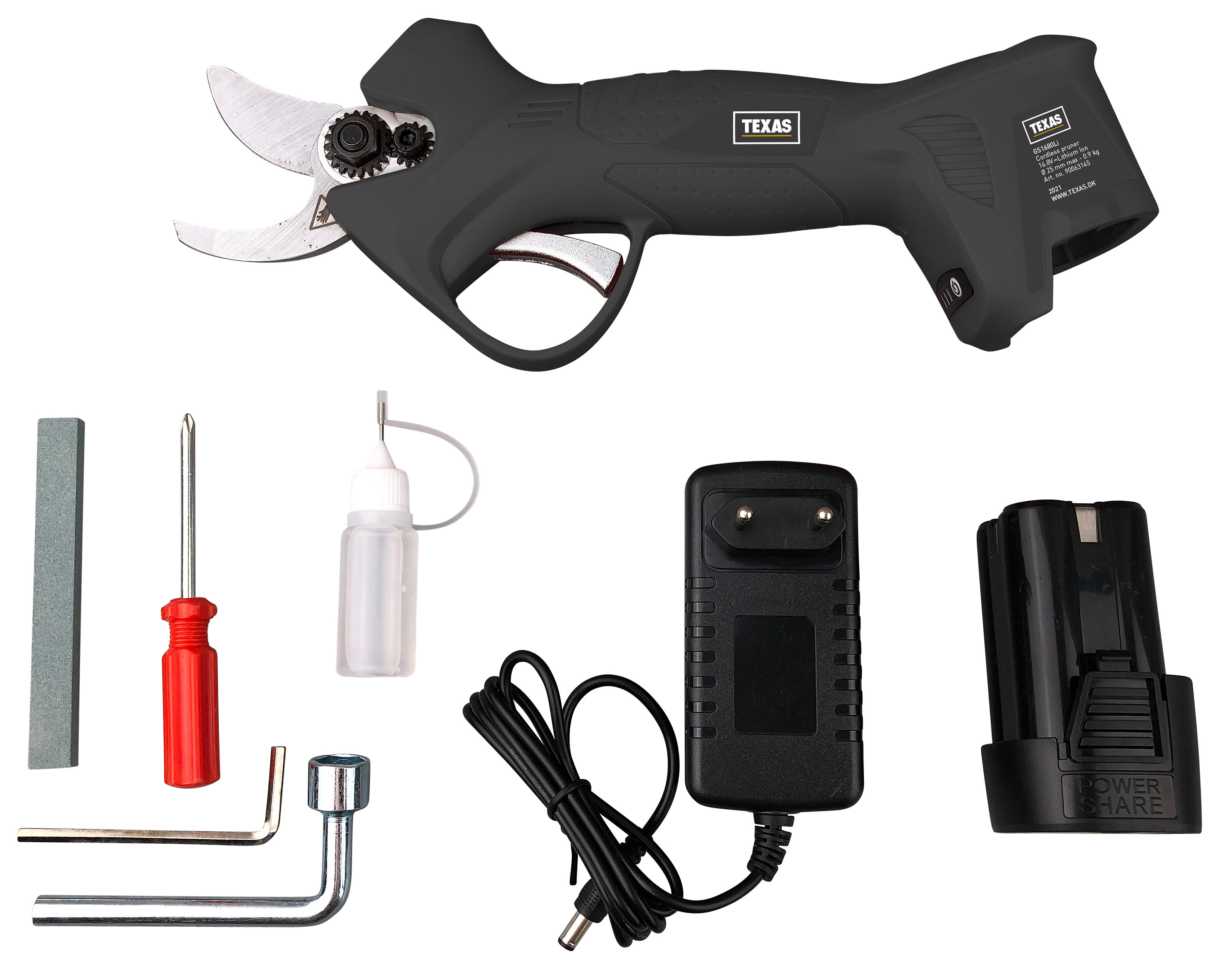 Texas GS1680LI Foarfeca electrica gradina, Li-Ion, 16.8V, 2.0 Ah, max 25mm [1]