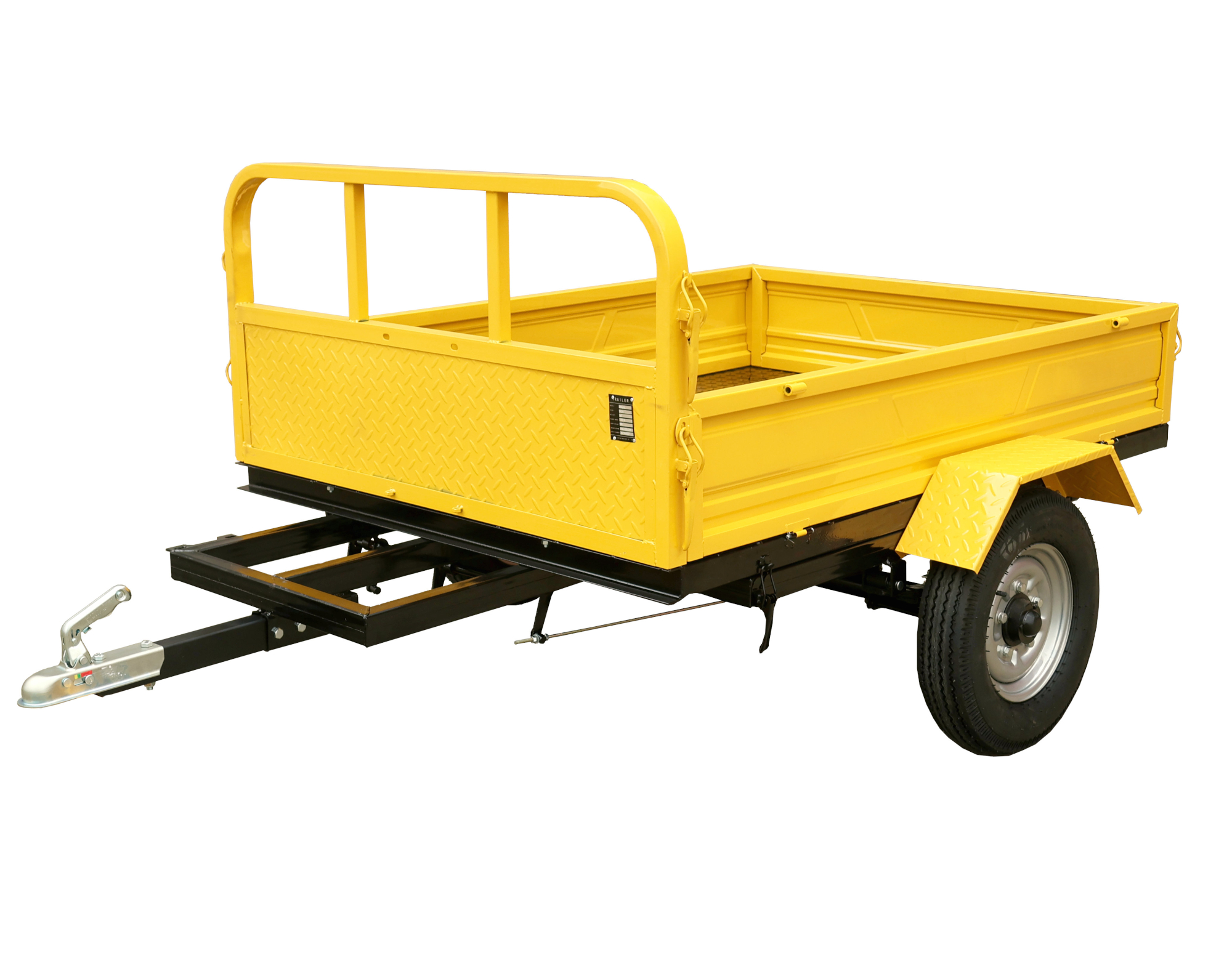 ProGARDEN Campo RM600CT remorca 600kg minitractor, 1 osie, prindere cupla, roti profil rutier 5.00-12 [2]