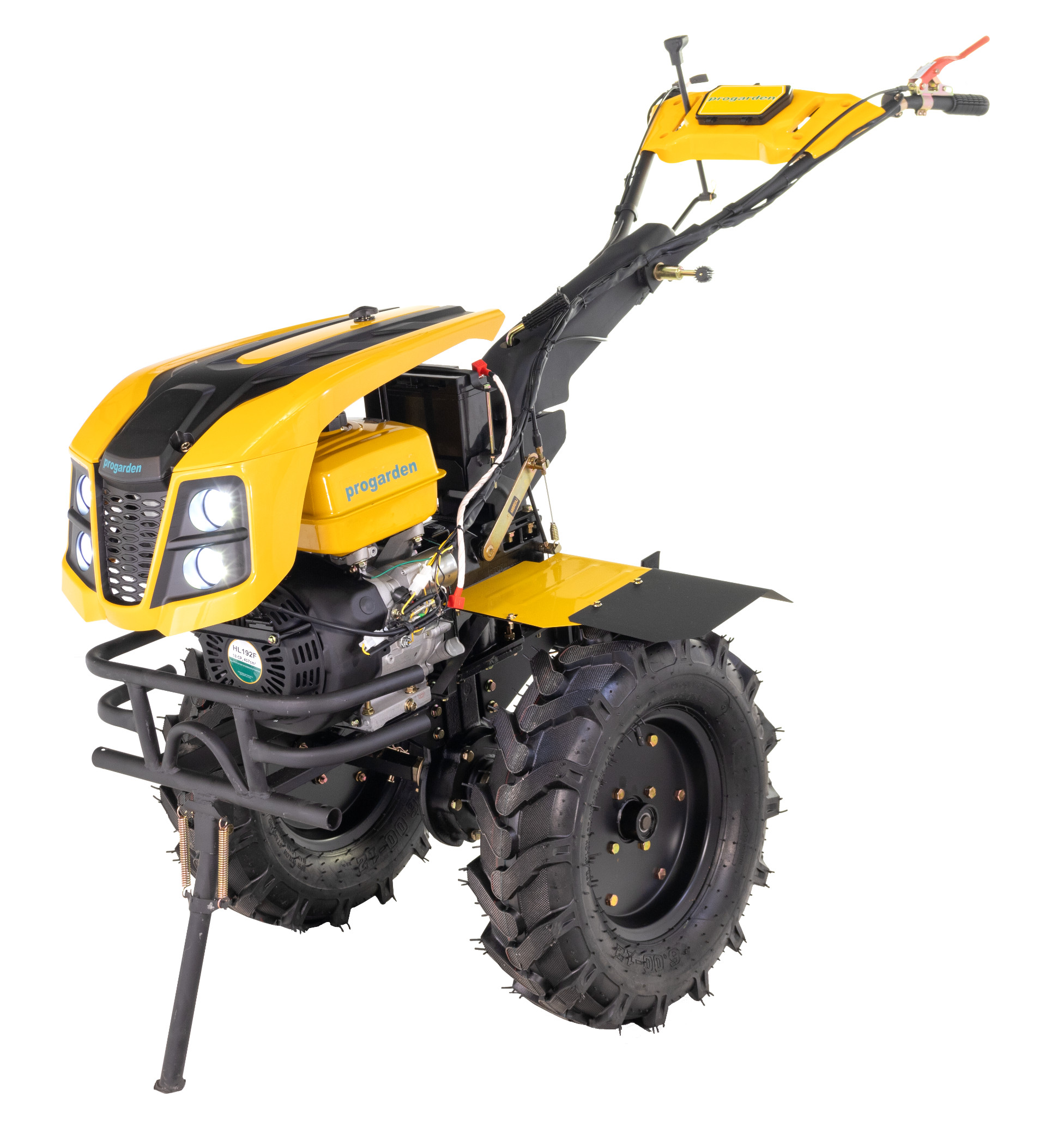 ProGARDEN Campo 1873 Alpine V2 motocultor 18CP, 2+1 trepte, 3+1+1 freze, roti 6.00-12, benzina, EU V, pornire electrica, 2 prize putere [4]