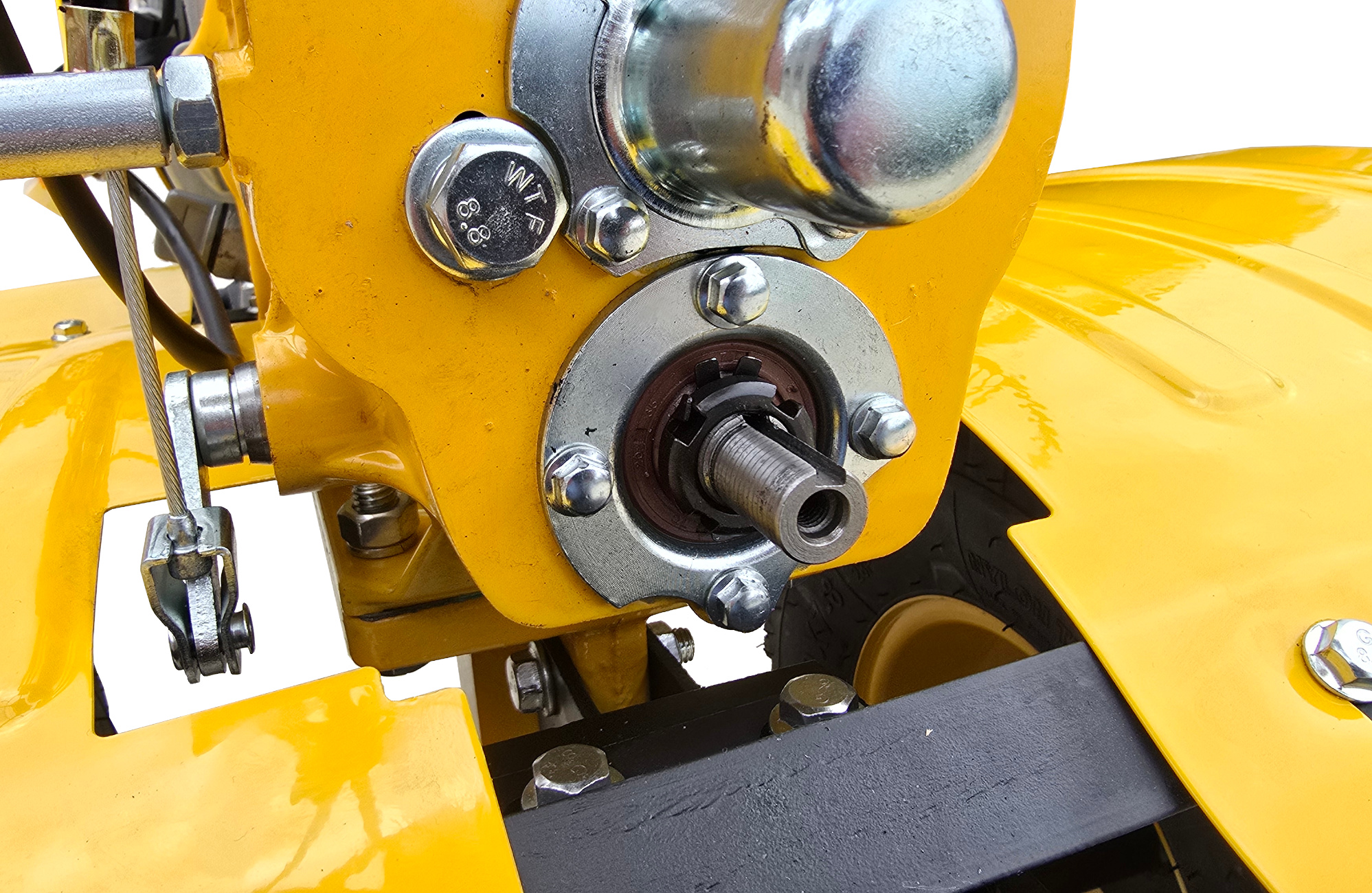 ProGARDEN Alpine RM500T Remorca cu tractiune 500kg, 1 osie, prindere bolt pentru motocultor, roti 19x7-8 [4]