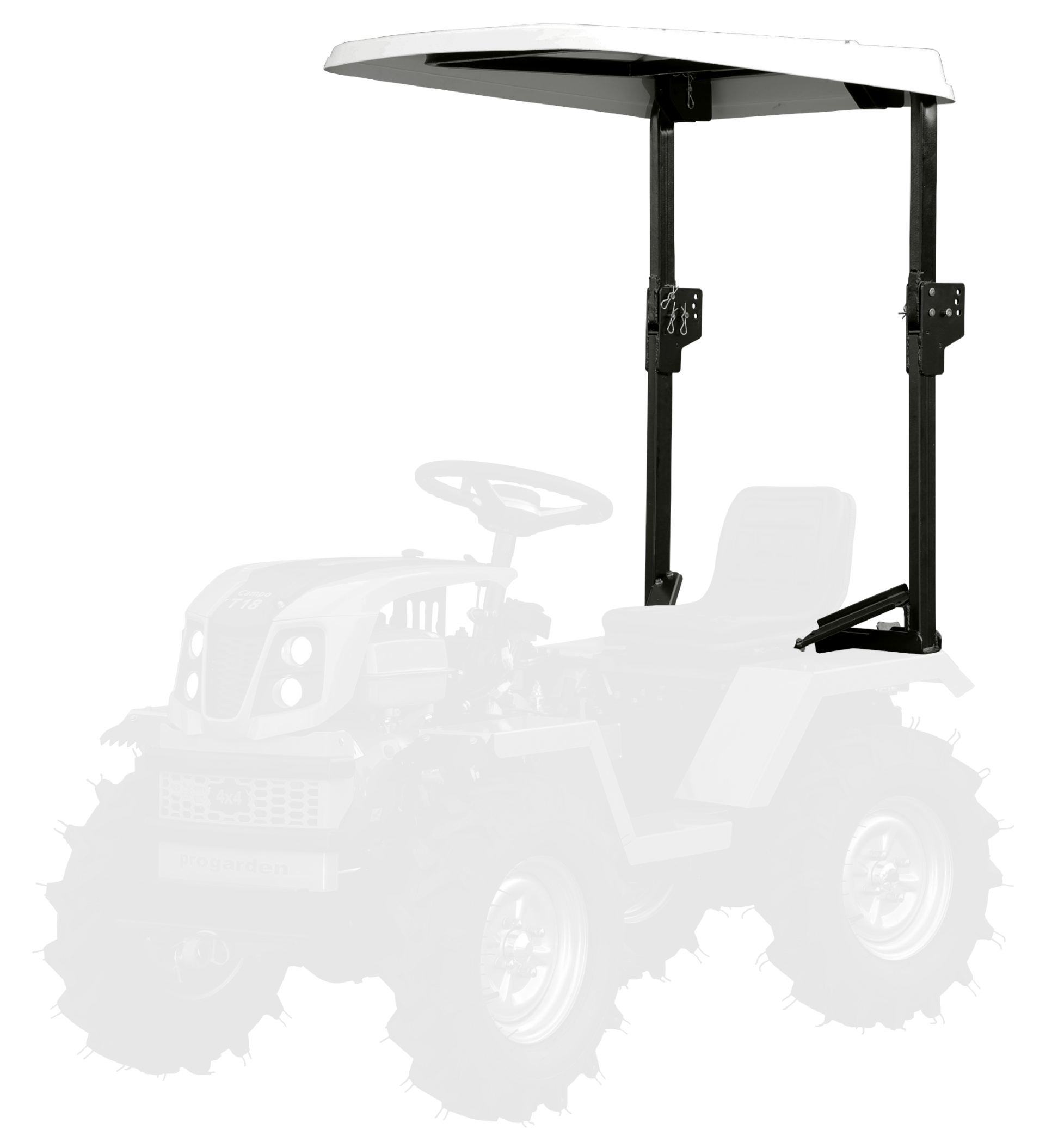 Accesorii pentru minitractoare - ProGARDEN Protectie ploaie/soare si anti roll bar Campo T12/T18