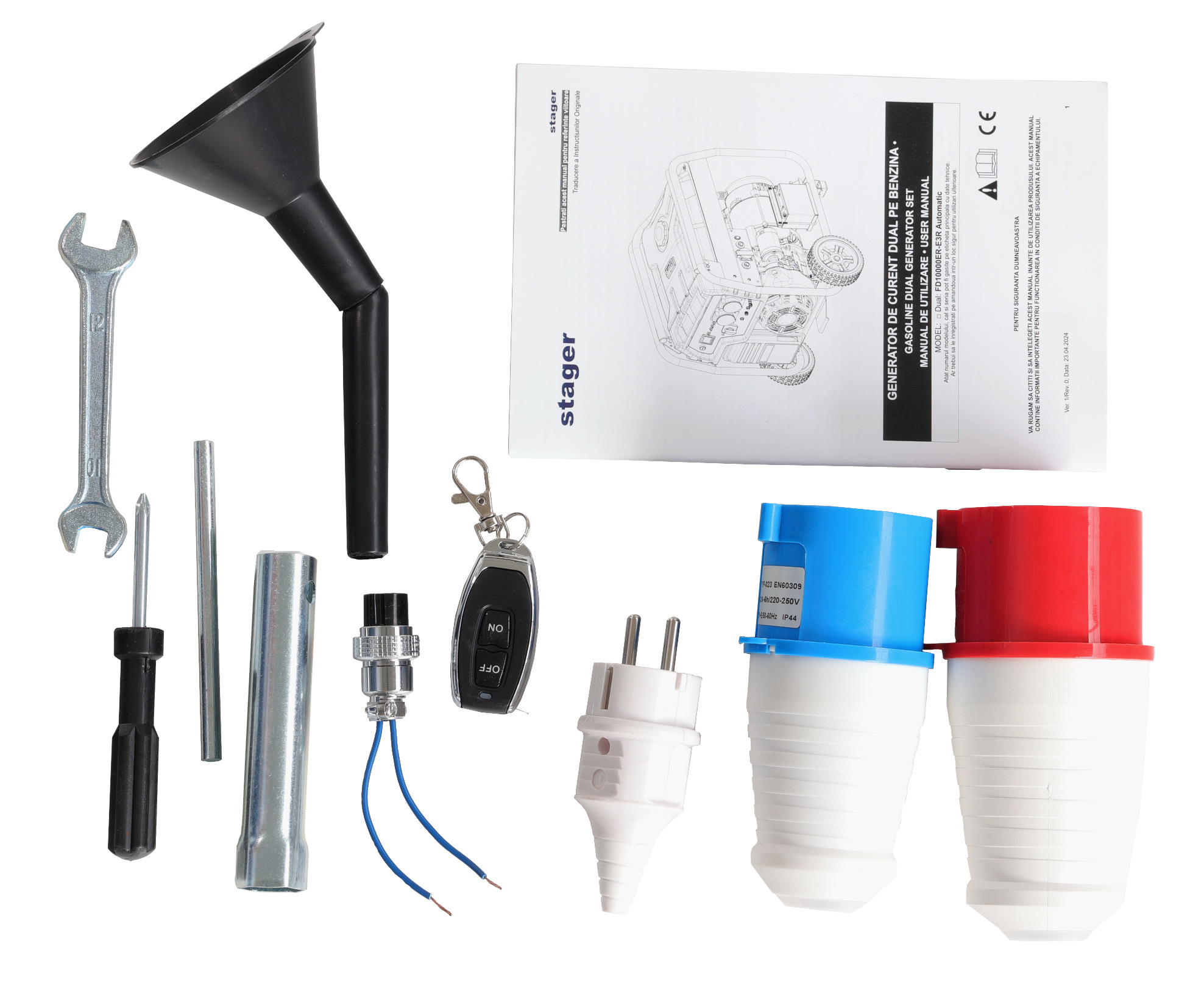 Stager FD 10000ER-E3R Automatic Generator curent dual 230V/400V, 8.5kW, benzina, conector ATS, multistart, autonomie pana la 13h [1]