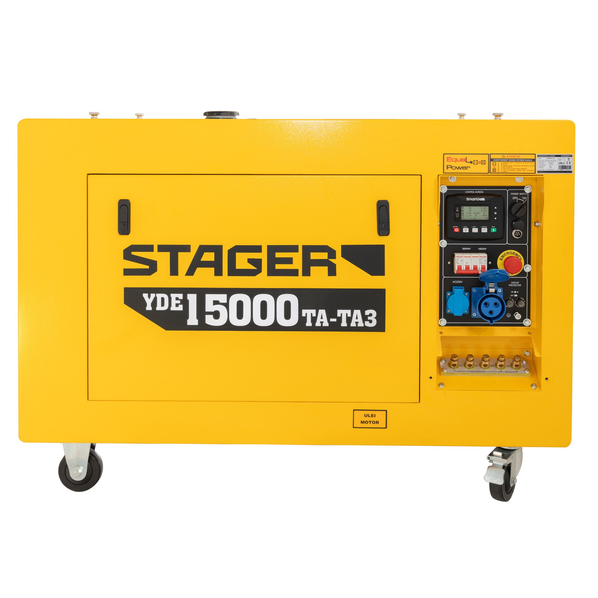 Generator profesional Stager YDE15000TA-TA3, 11.5 kW, DualPower 230-400V, insonorizat, diesel, 3000rpm, pornire electrica [7]