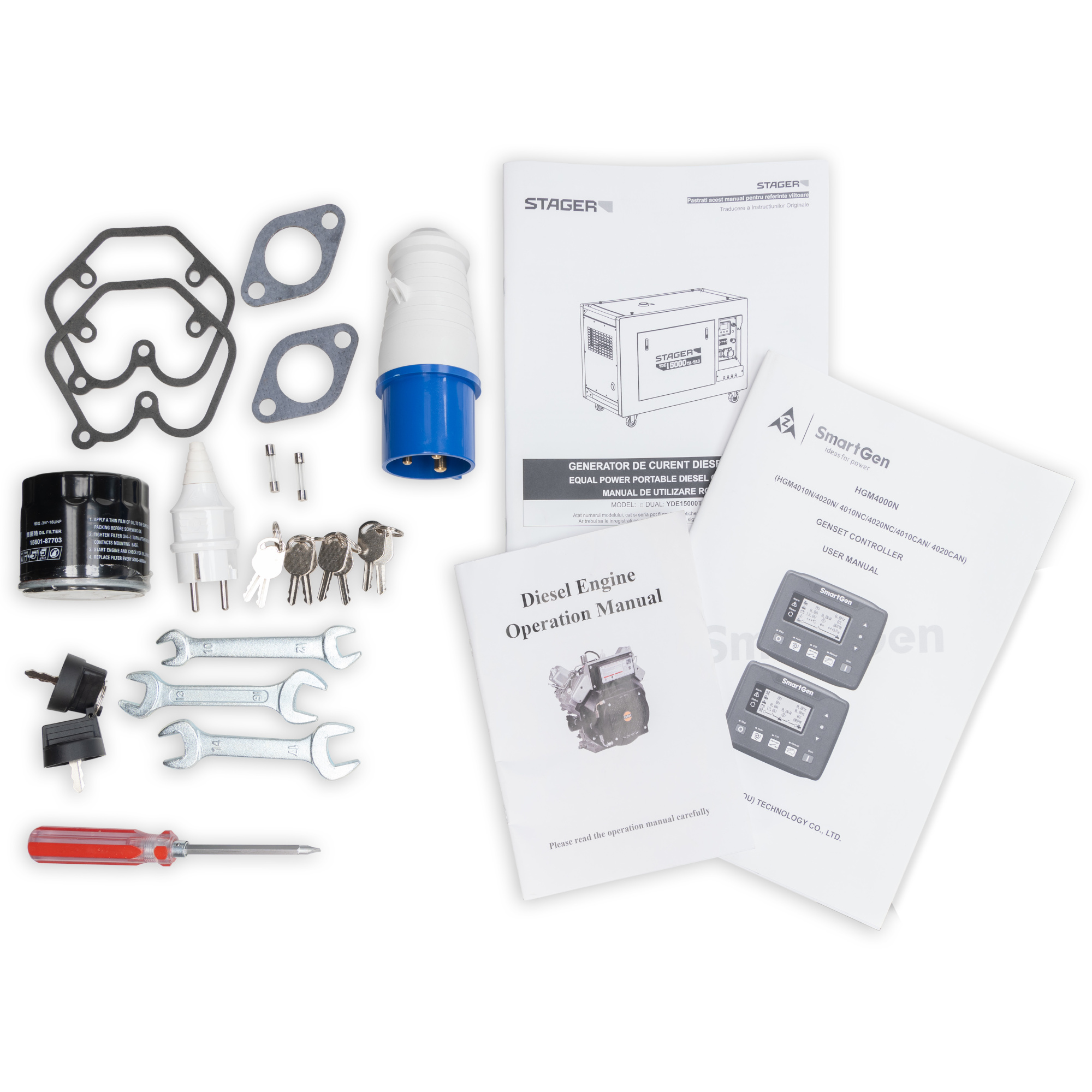 Generator profesional Stager YDE15000TA-TA3, 11.5 kW, DualPower 230-400V, insonorizat, diesel, 3000rpm, pornire electrica [12]