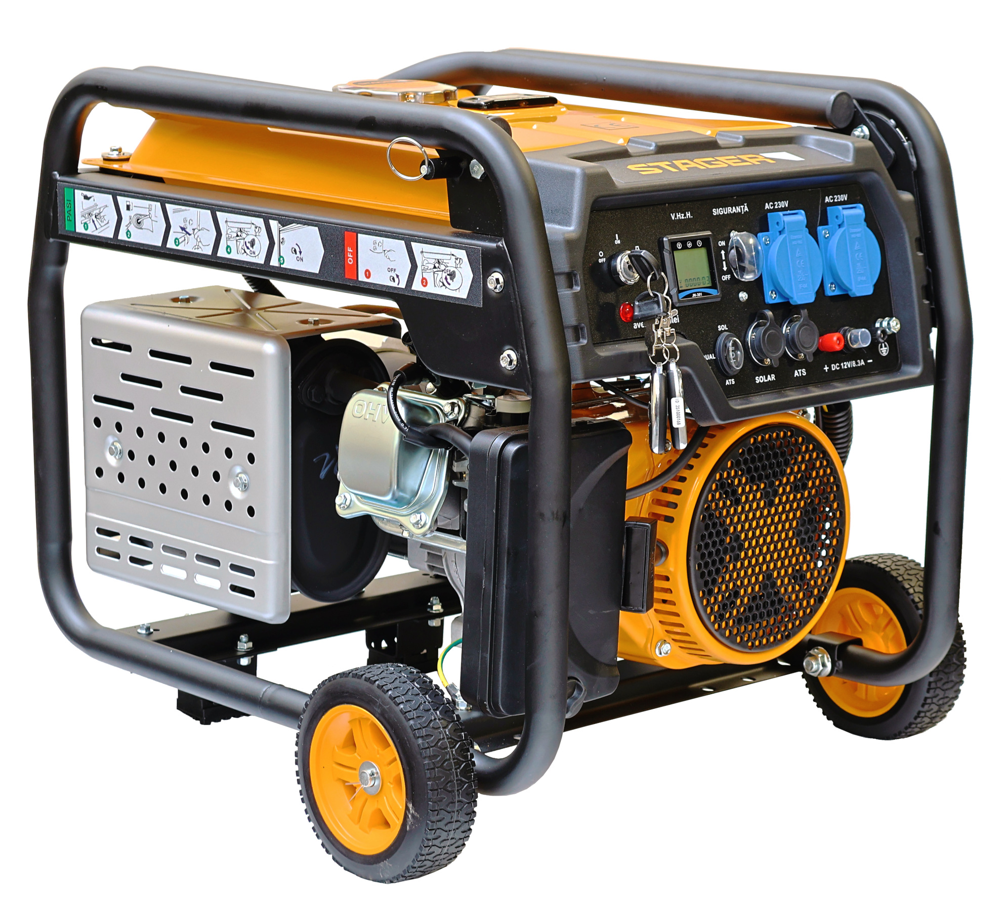 Scule & unelte - Stager FD 3600ER Automatic Generator curent monofazat, 230V, 3.0kW, benzina, conector ATS, multistart, autonomie pana la 20h
