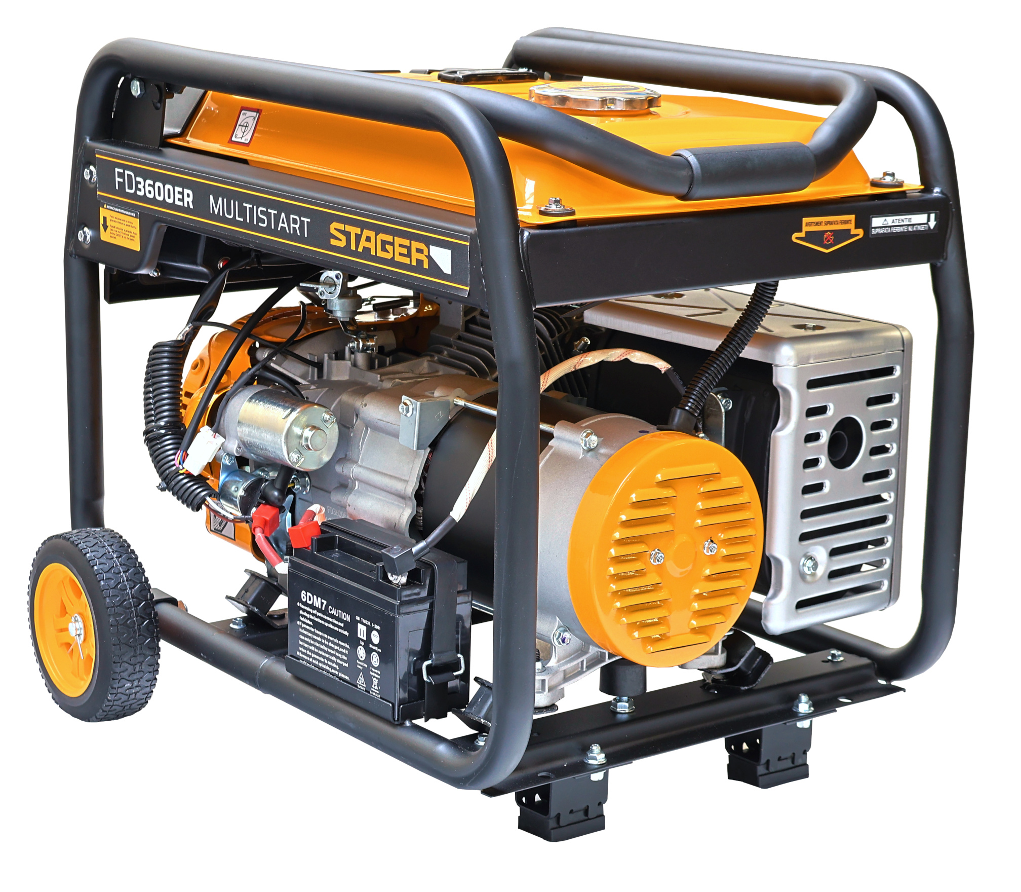 Stager FD 3600ER Automatic Generator curent monofazat, 230V, 3.0kW, benzina, conector ATS, multistart, autonomie pana la 20h [3]