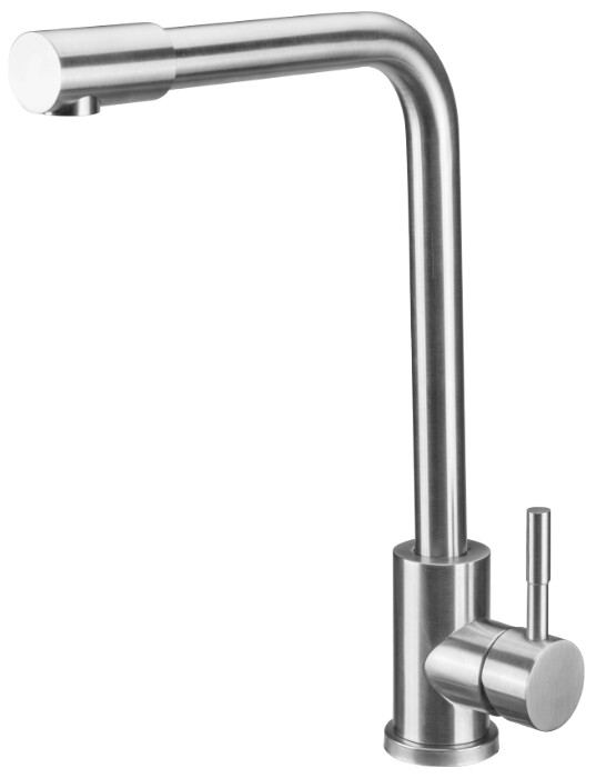 Baterii sanitare bucatarie - Baterie Bucatarie Lebada Tip L INOX 5001 - Lungime baterie 220 mm Inaltime maneta 95 mm Inaltime utila 310 mm Inaltime totala 340 mm