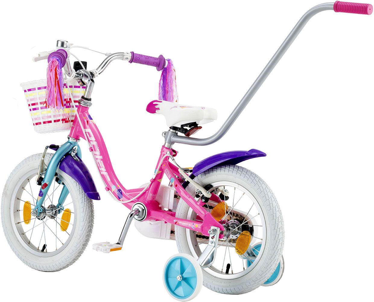 Bicicleta Copii Polar 2024 IceCream - 14 Inch, Roz [2]