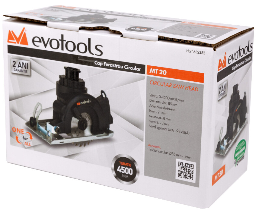 Cap Ferastrau Circular pentru Masina de Insurubat Multifunctionala MT20 MAX 20V ONE EvoTools [1]