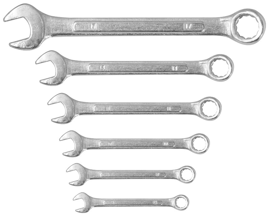 Chei fixe si inelare - Chei Combinate 6 Pcs ETS - Marime 8-9-10-13-14-17 mm