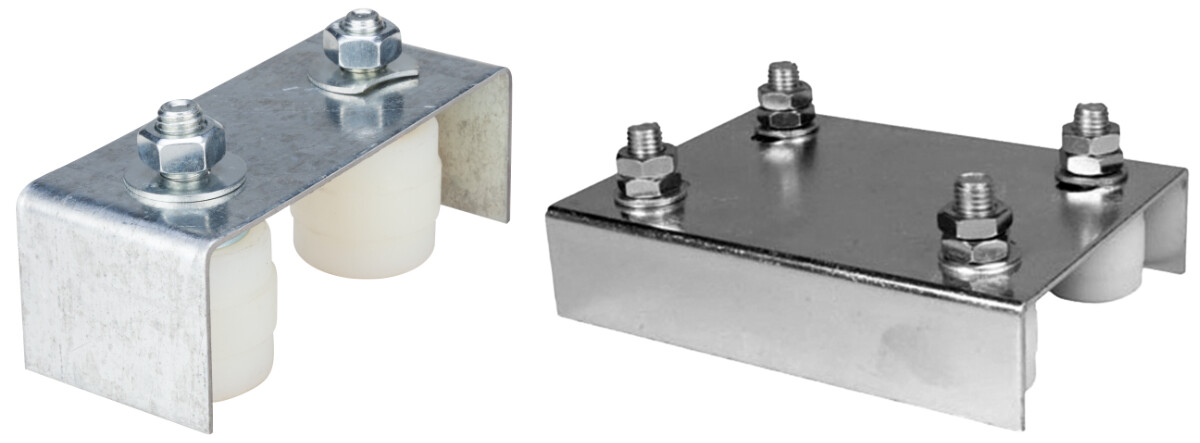 Ghidaj Reglabil Porti Culisante Tip U EvoTools - 4 role Dimensiuni 40x42 mm [2]