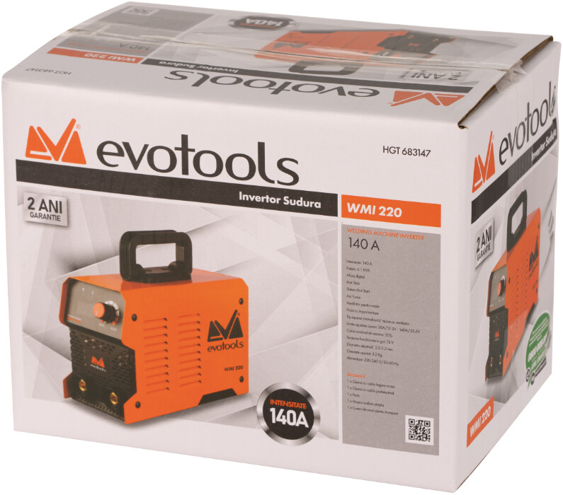 Invertor Sudura cu Afisaj Digital Evotools WMI 220 [1]