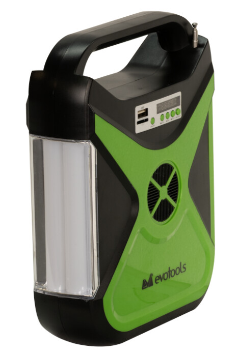 Kit Iluminare LED cu Incarcare Solara 2 Becuri, Radio si Port USB [3]