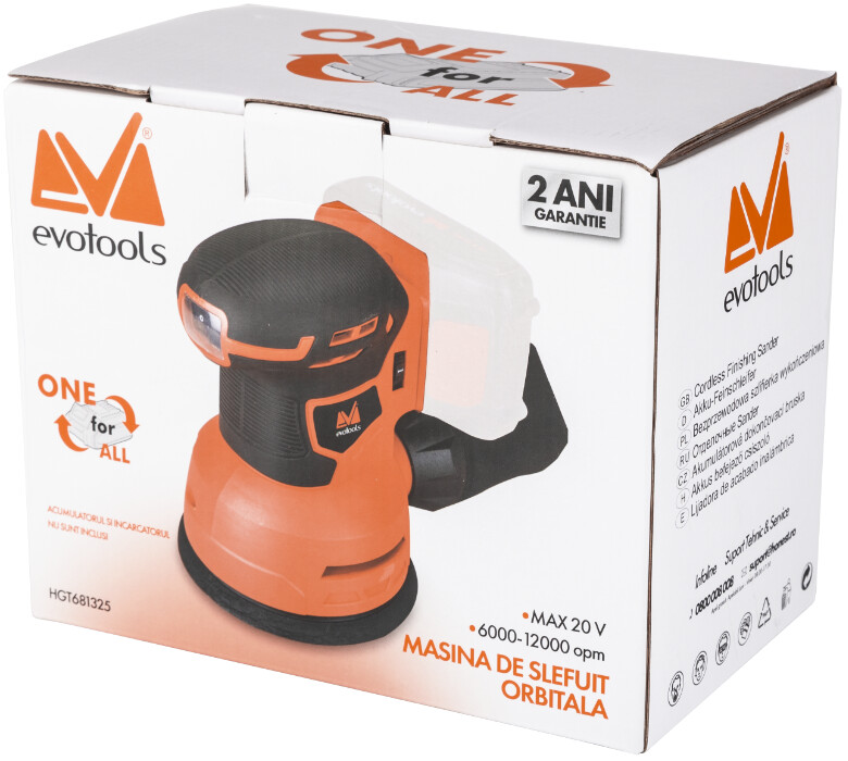 Masina de Slefuit Rotativa fara Acumulator si Incarcator MAX 20V One EvoTools - Diametru Disc 125 mm Diametru 125 mm [1]