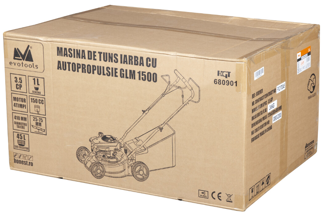 Masina de Tuns Iarba cu Autopropulsie GLM1500 EvoTools [1]