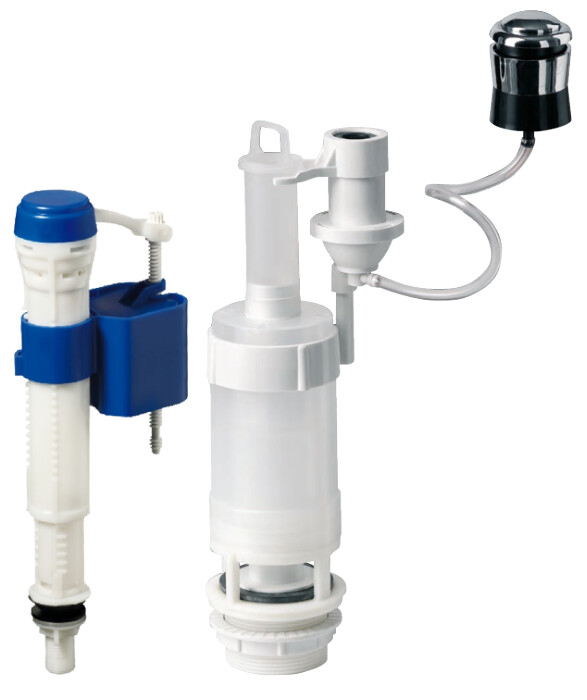 Sanitare - Mecanism WC Pneumatic cu Robinet Flotor Intrare Verticala - Diametru mecanism 3/8 inch