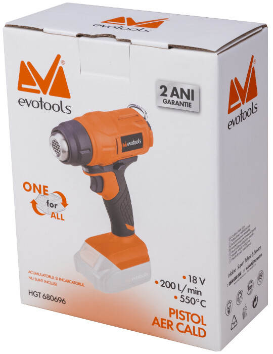 Pistol Aer Cald fara Acumulator si Incarcator MAX 20V ONE EvoTools [1]